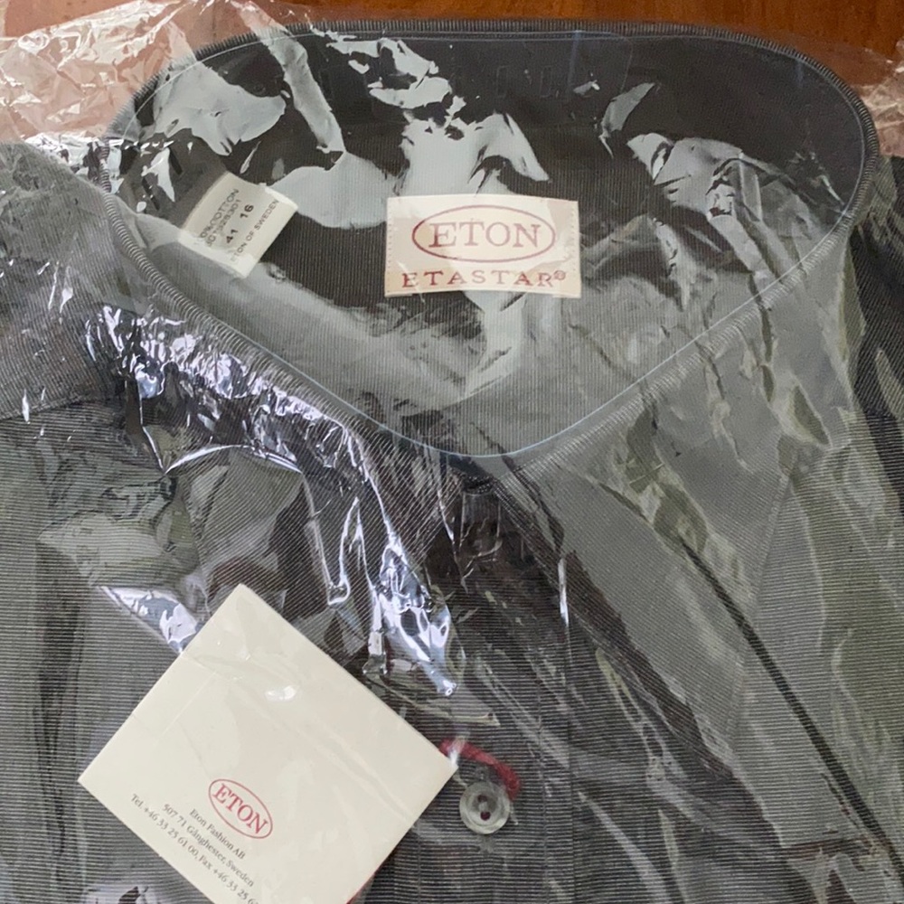 Eton dress shirt charcoal